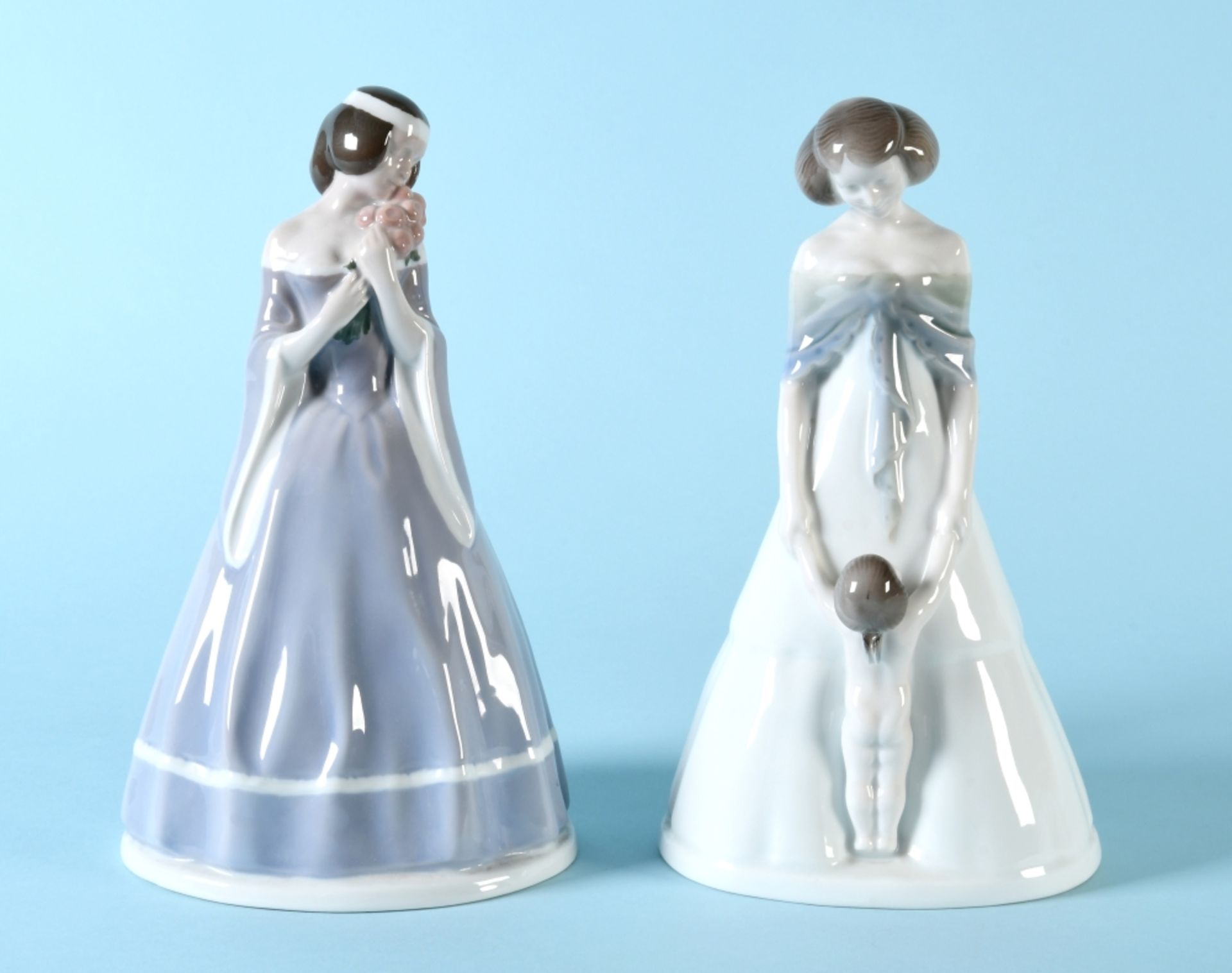 Figuren, 2 Stück - Liebeszauber und Rosenmädchen "Rosenthal, Selb"