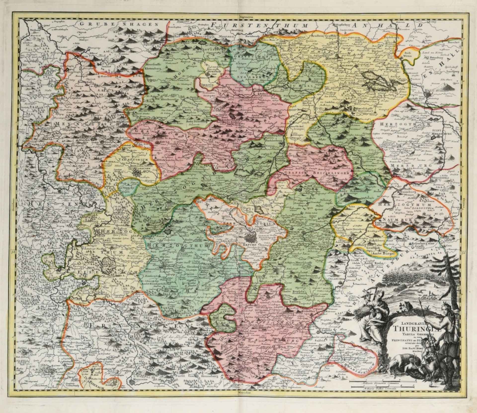 Landkarte "Landgraviatus Thuringiae (Thüringen)"