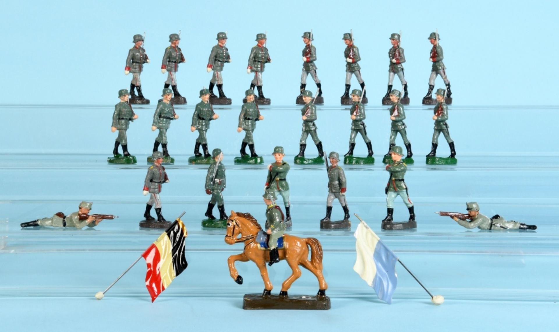 Elastolin - Soldatenfiguren, 24 Stück