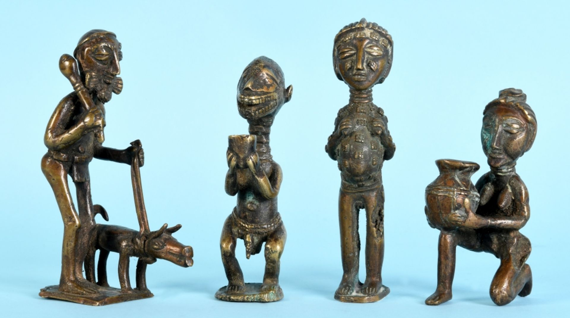 Afrikanische Figuren, 4 Stück - Bauern