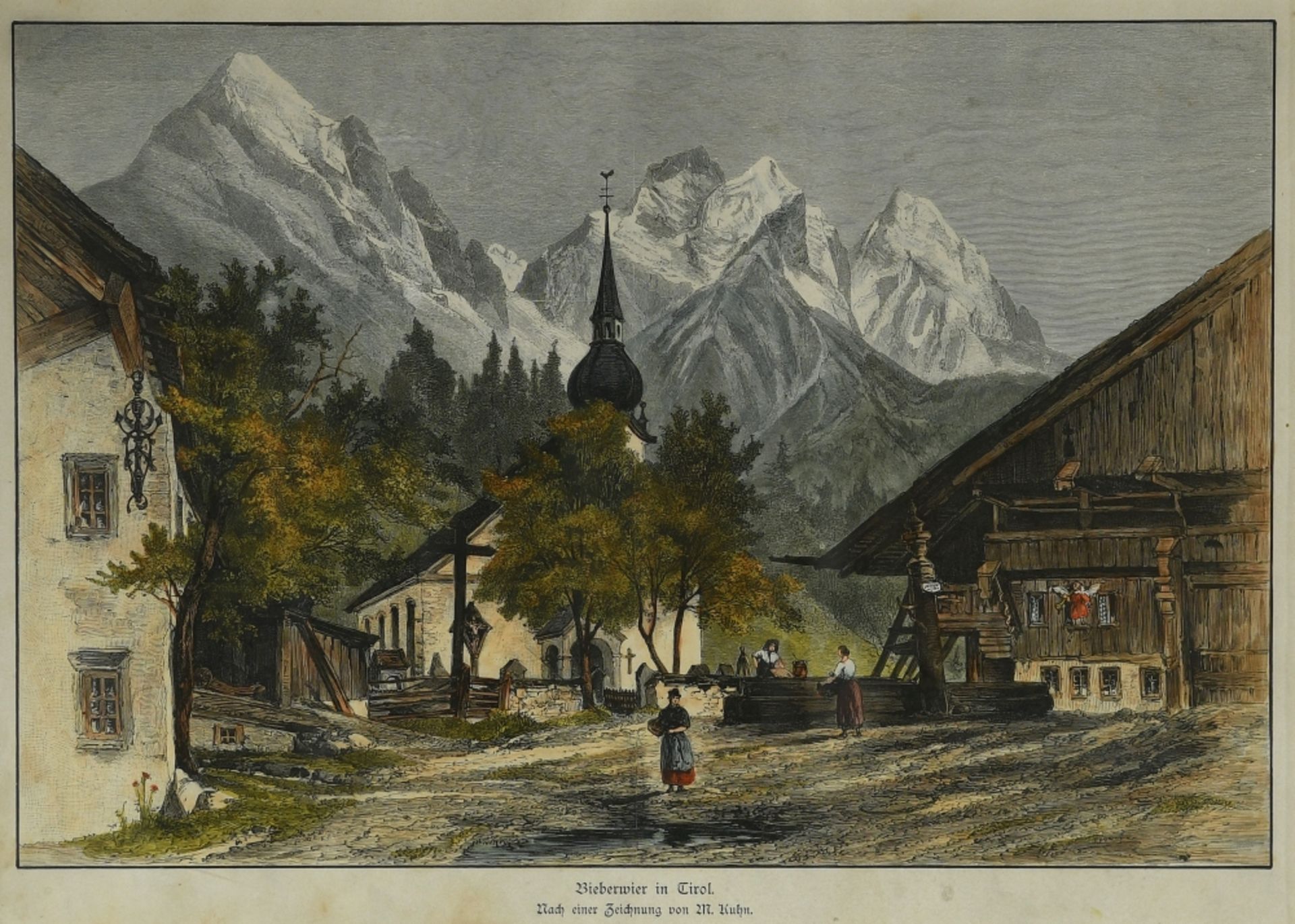 Biberwier in Tirol, Blick auf die Kirche - Image 2 of 2