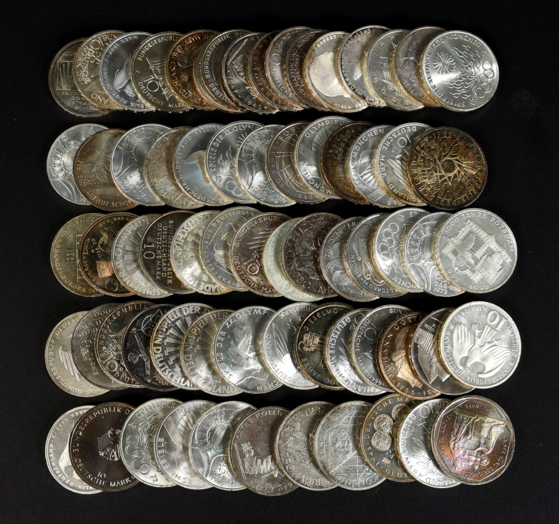 Münzen, 69 Stück - 10 DM Sondermünzen