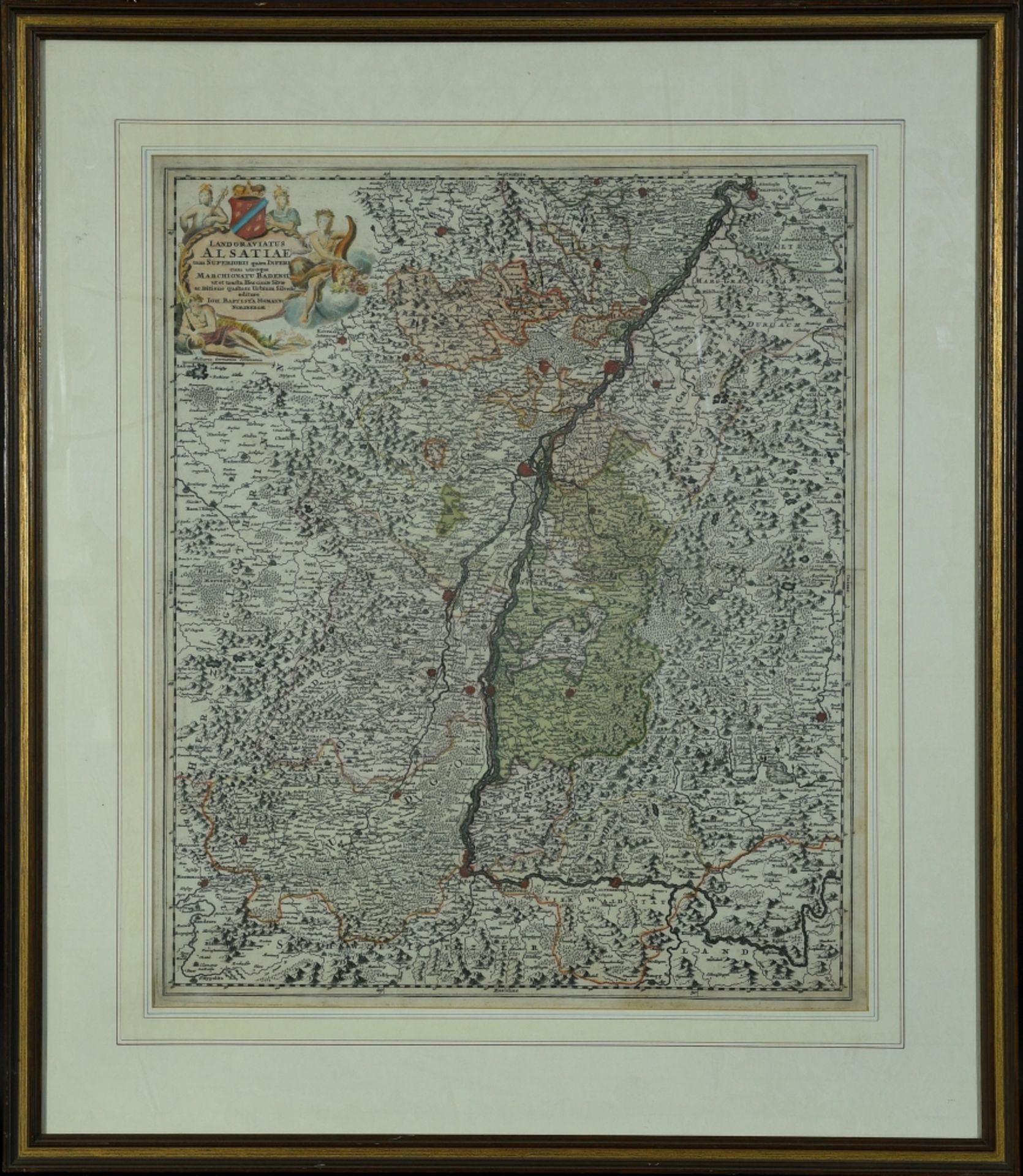 Landkarte "Landgraviatus Alsatiae (Elsass)"