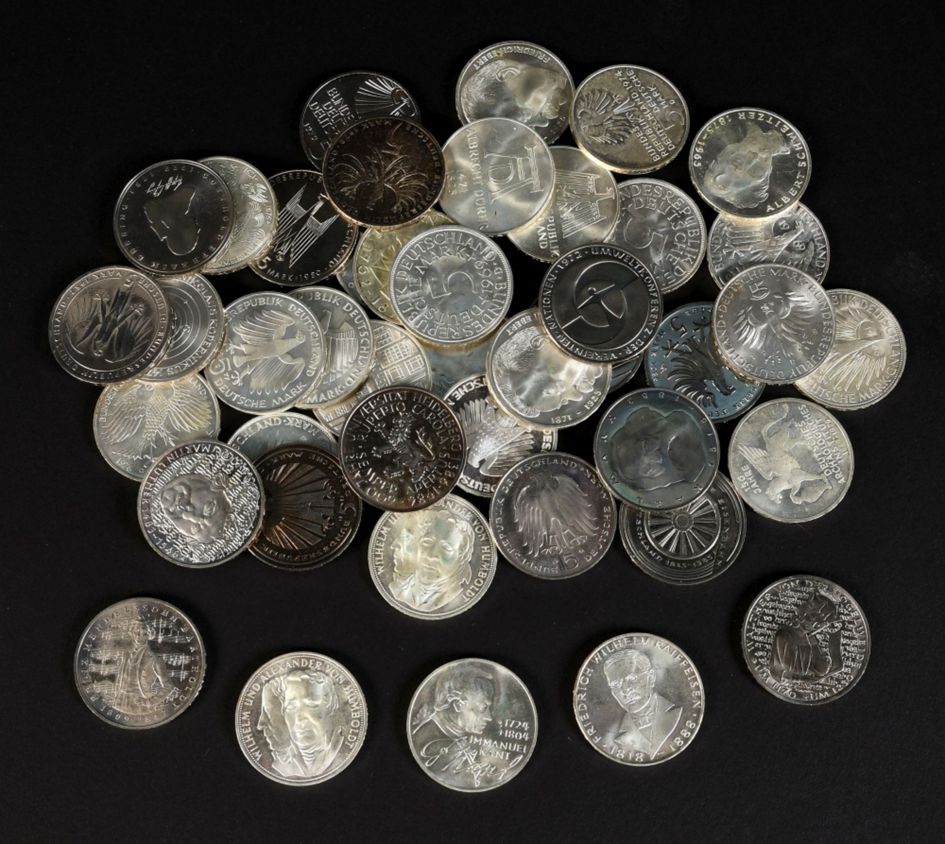 Münzen, 43 Stück - 5 DM
