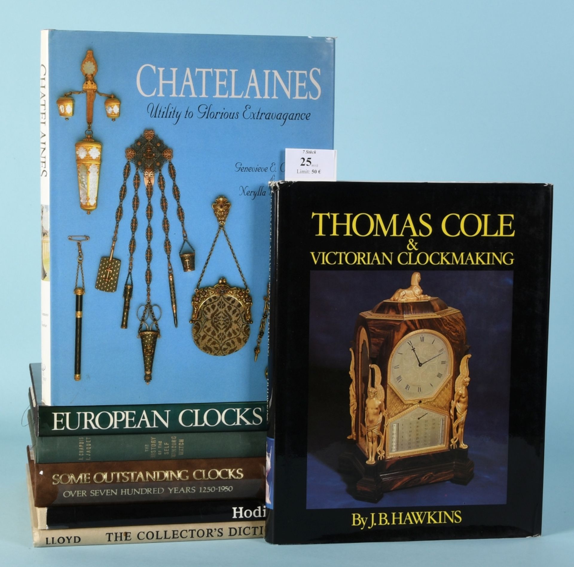Bücher, 7 Stück "Uhren"