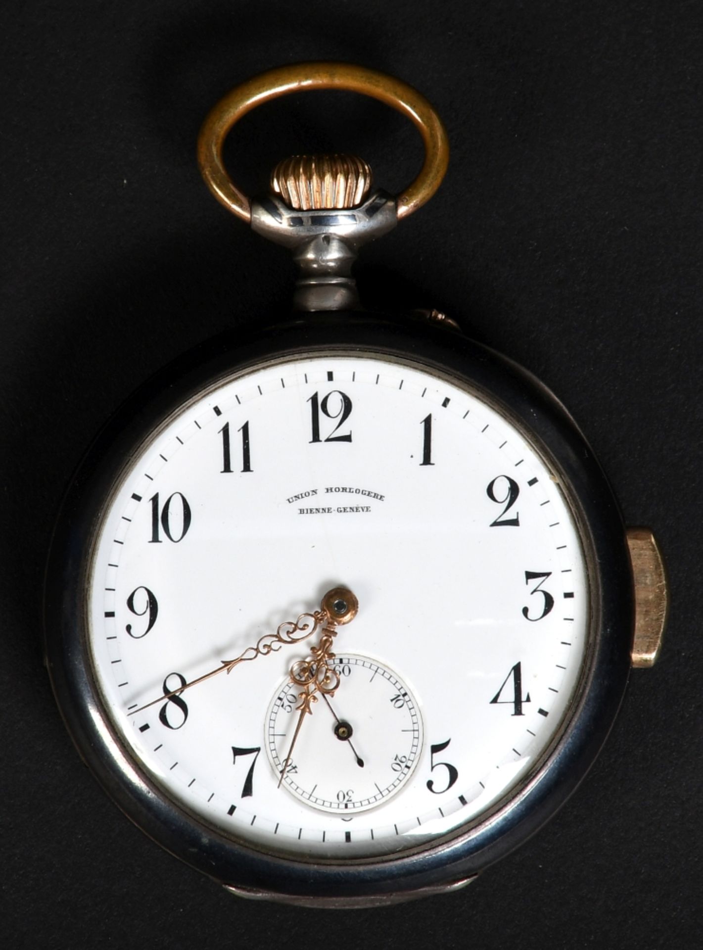 Herrentaschenuhr mit Minutenrepetition "Union Horlogere Bienne Genève"
