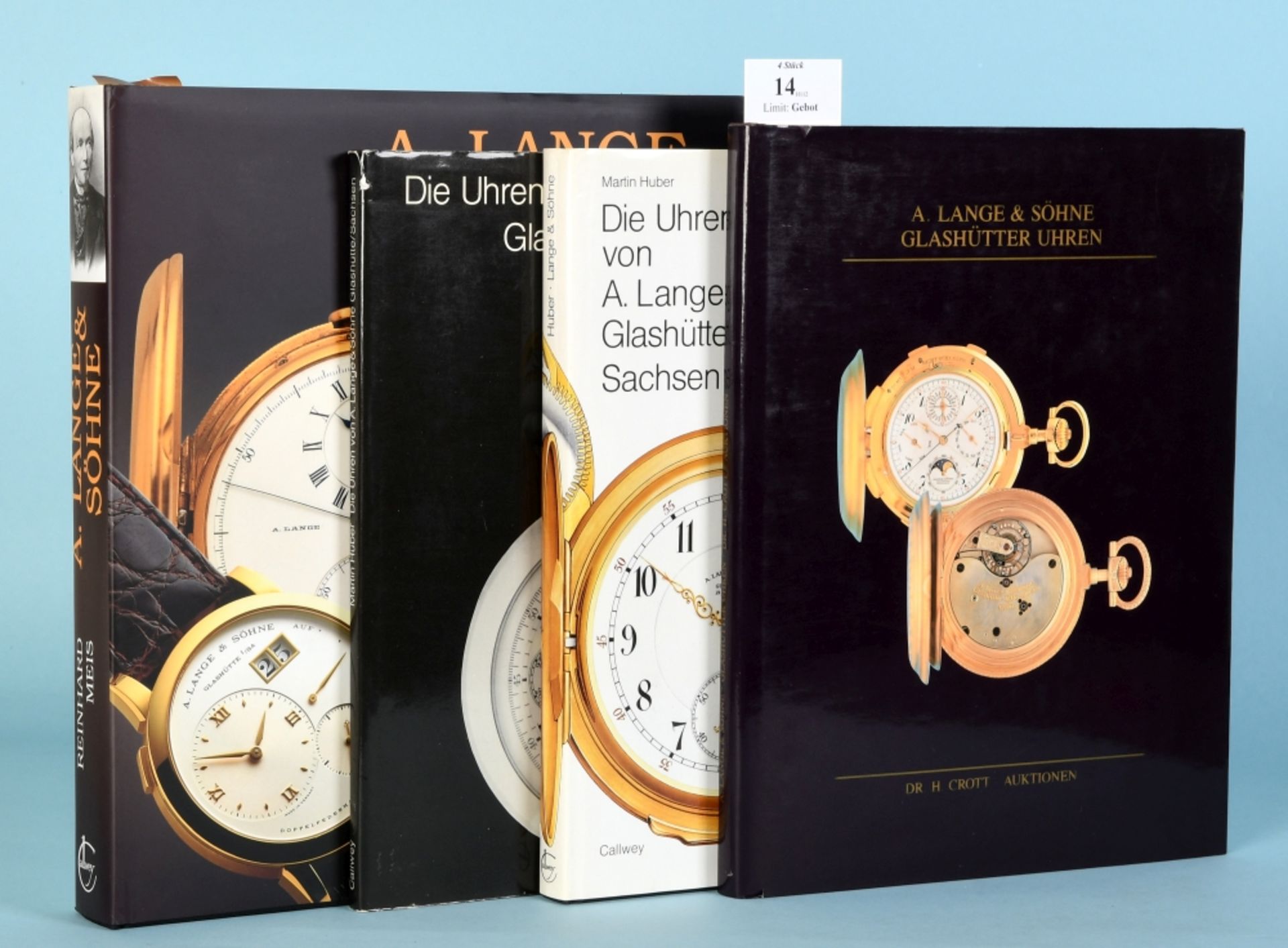 Bücher, 4 Stück "Lange & Söhne Uhren"