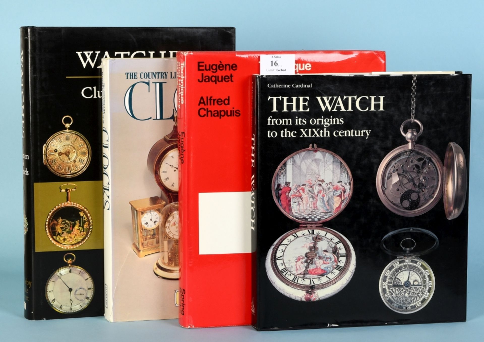 Bücher, 4 Stück "Uhren"