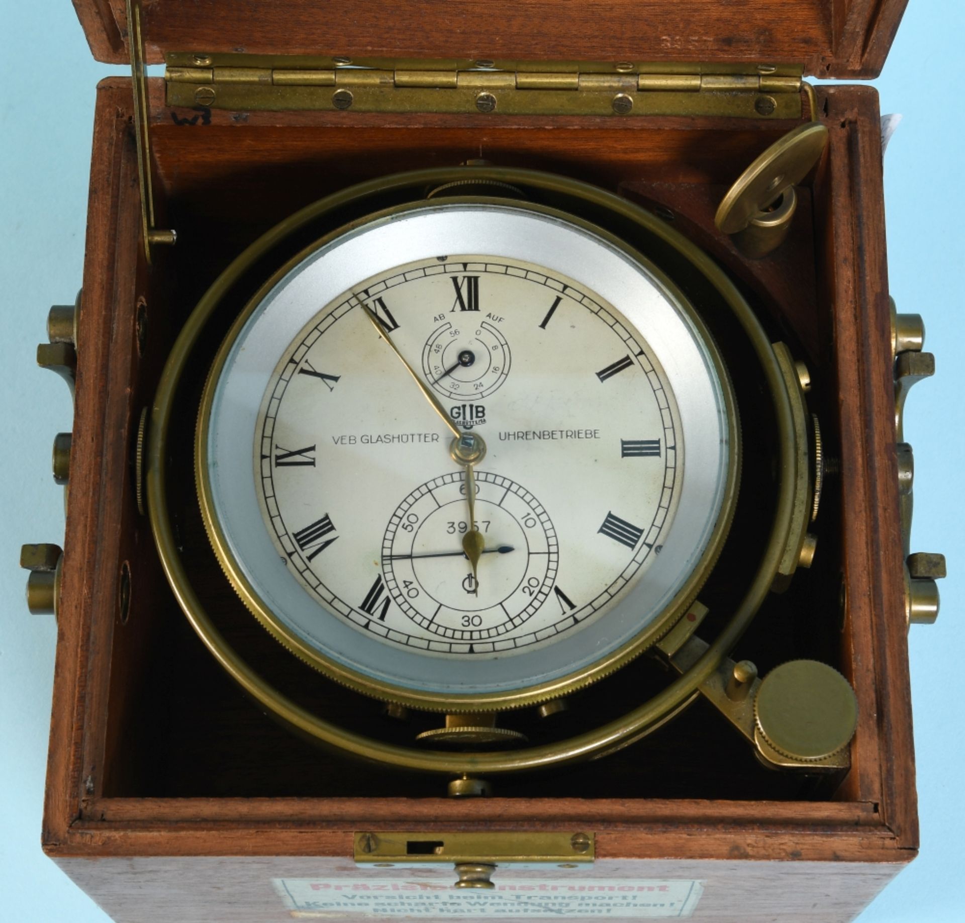 Marinechronometer "Glashütte, GUB", Kaliber 100, Nr. 3957 - Image 2 of 2