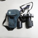 Canon T80 with Canon zoom lens 75-200 and original zoom lens 35-70mm with case