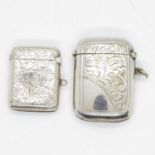 2x HM silver Vesta cases
