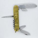 Coupsolle signed 4xblade penknife 4" long