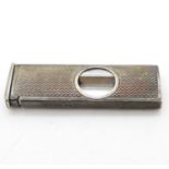 HM silver cigar cutter