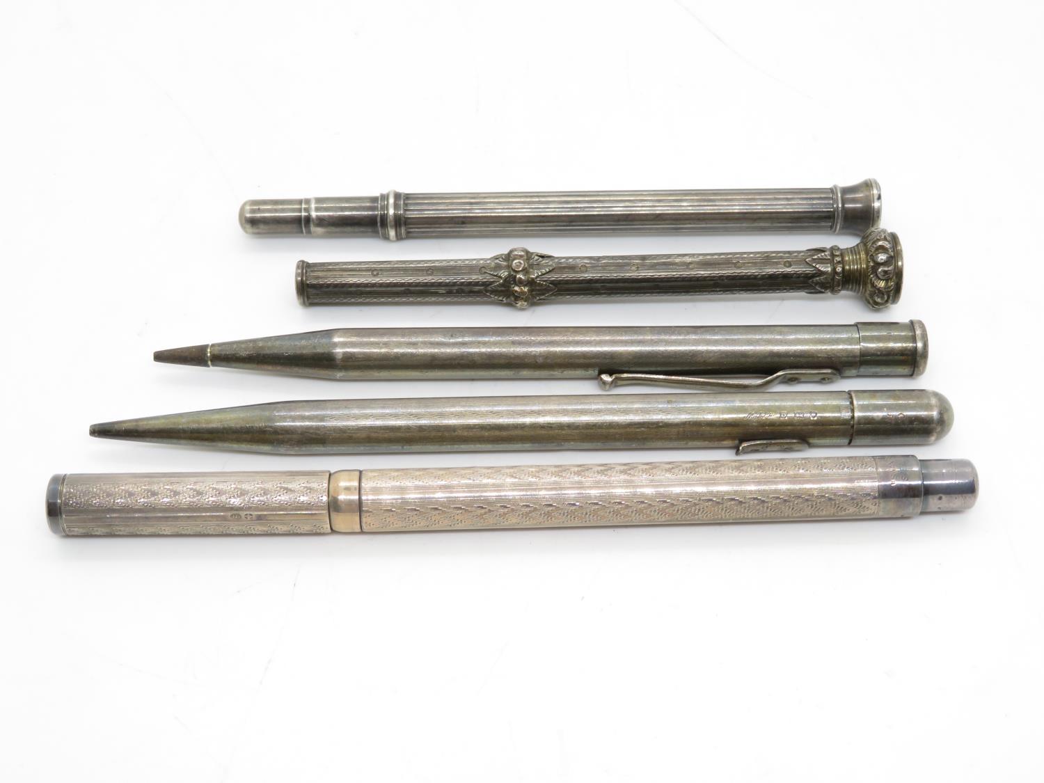 Selection of silver propelling pencils 85g