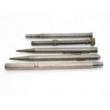 Selection of silver propelling pencils 85g