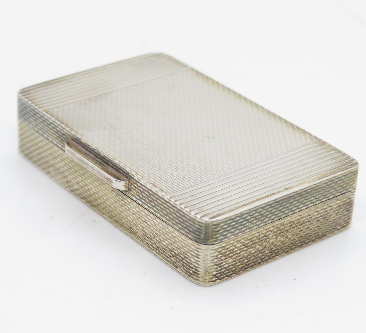 Small silver HM snuff box 30mm x 50mm 38g