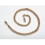 9ct gold fully HM per link watch chain 45.4g