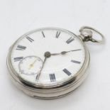 HM silver pocket watch by Samuel Jackson and Edward Hickman 1865-1870 - watch runs