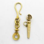 18ct gold watch key and clasp novelty 3.7g