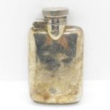 HM silver hip flask 85mm x 50mm 99g