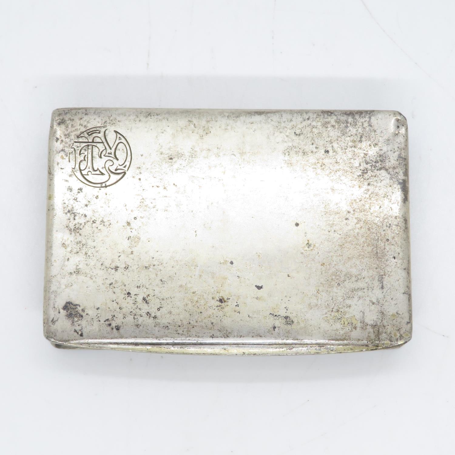 Silver card box 75mm x 50mm 71g