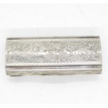 Silver patch box 9cm x 4cm 53g