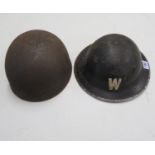 2x military helmets