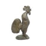 9" bronze cockerel