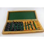 Vintage 1940's BAKELITE CHESS SET in Fitted Wooden Case - COMPLETE