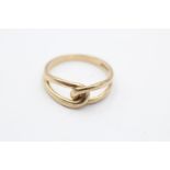 9ct gold vintage infinity knot ring (2.4g) Size O