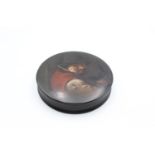 Antique 19th Century Victorian Papier Mache SNUFF BOX Stobwasser Style Portrait