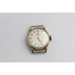 9ct gold vintage mechanical hand-winding wristwatch by omega (7.4g)