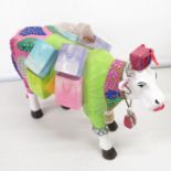 13" fancy decorated cow