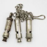 Selection of 3x whistles