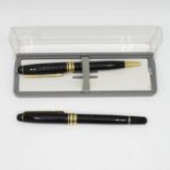 Pair of Mont Blanc pens - corrosion to some of metalwork
