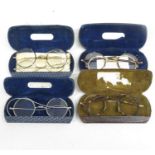 4x pairs spectacles in boxes