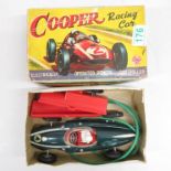 Empire made toy Cooper Racing Car electronically operated remote controlled boxed - complete