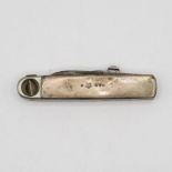 Silver handled cigar/cheroot cutter and multitool fully HM