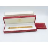 Cartier pen boxed with paperwork