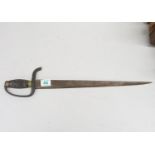 Very heavy bladed one sided German hunting sword