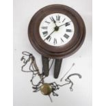 8" dial antique wall clock as seen