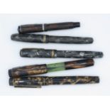 Collection of 5x fountain pens