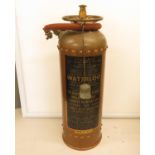 20" copper rivited fire extinguisher with original hose