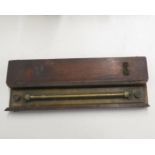 Boxed 18" bronze desk parallel ruler