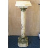 43" marble planter pillar