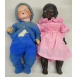 2x porcelain German dolls