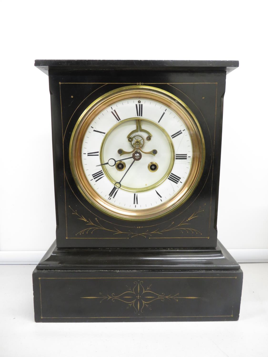 13" high 6" dial Breguet mantle clock - clock runs