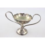 Antique WMF Jugendstil Pierced Silver Plated Tazza w/ Whiplash Handles (290g)