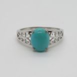 Sleeping Beauty Turquoise Silver Ring