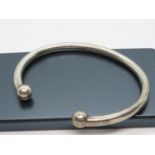 Silver adjustable bangle 10.7g